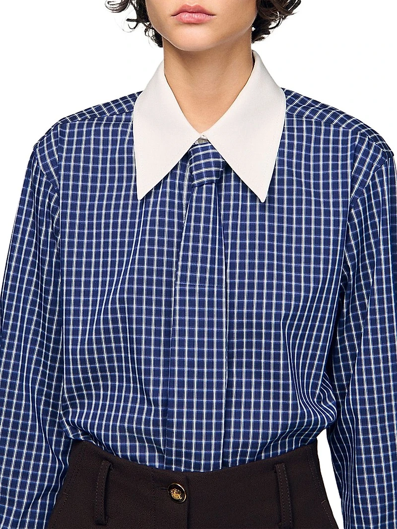 Check Shirt with Tie
