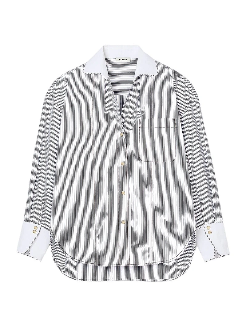 Oversized Striped Shirt