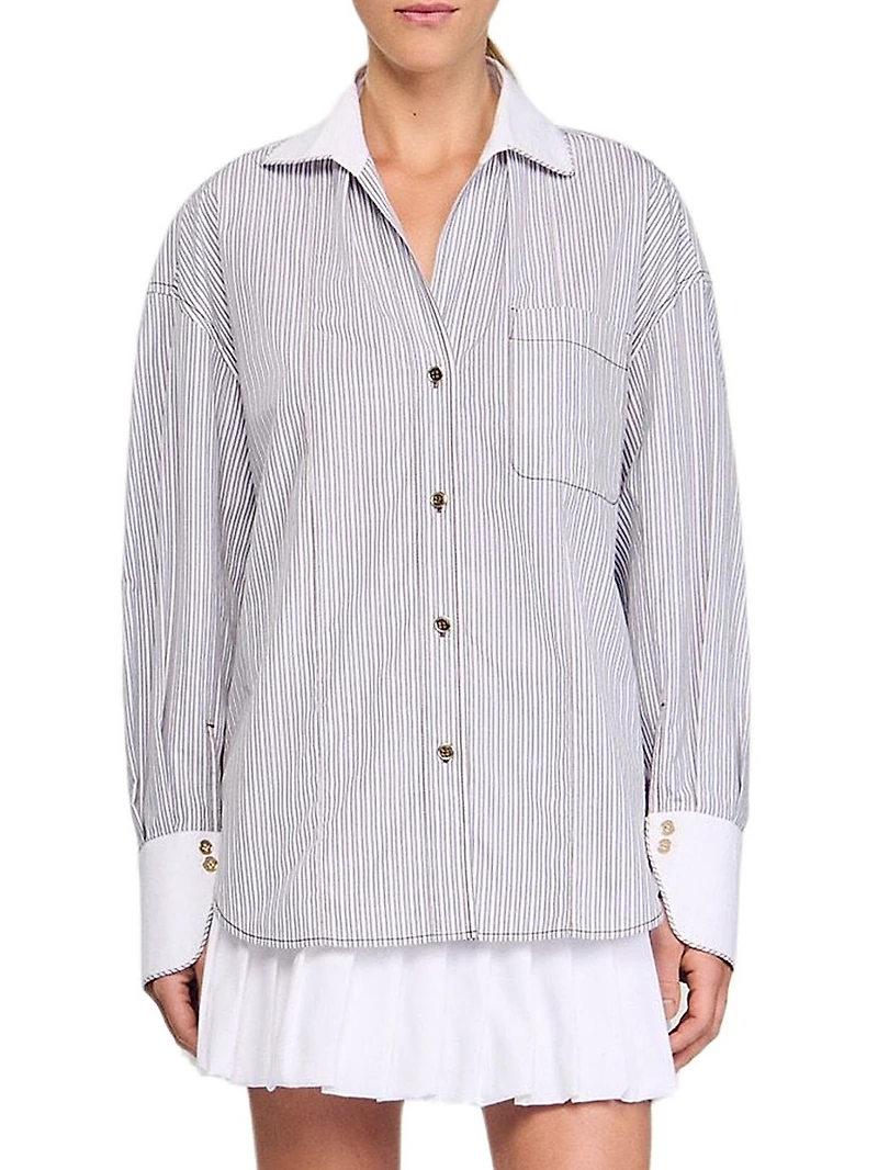 Oversized Striped Shirt