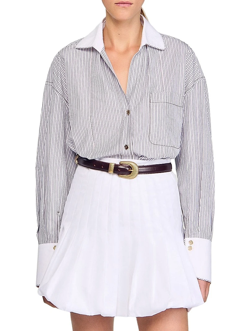Oversized Striped Shirt