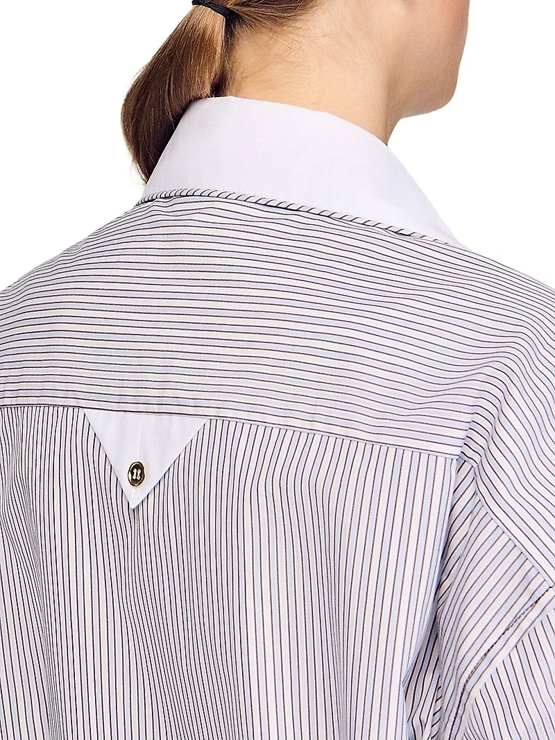Oversized Striped Shirt