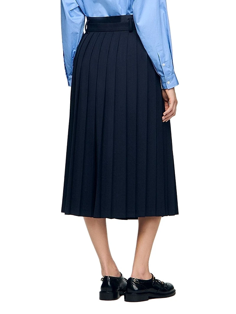 Midi Pleated Skirt