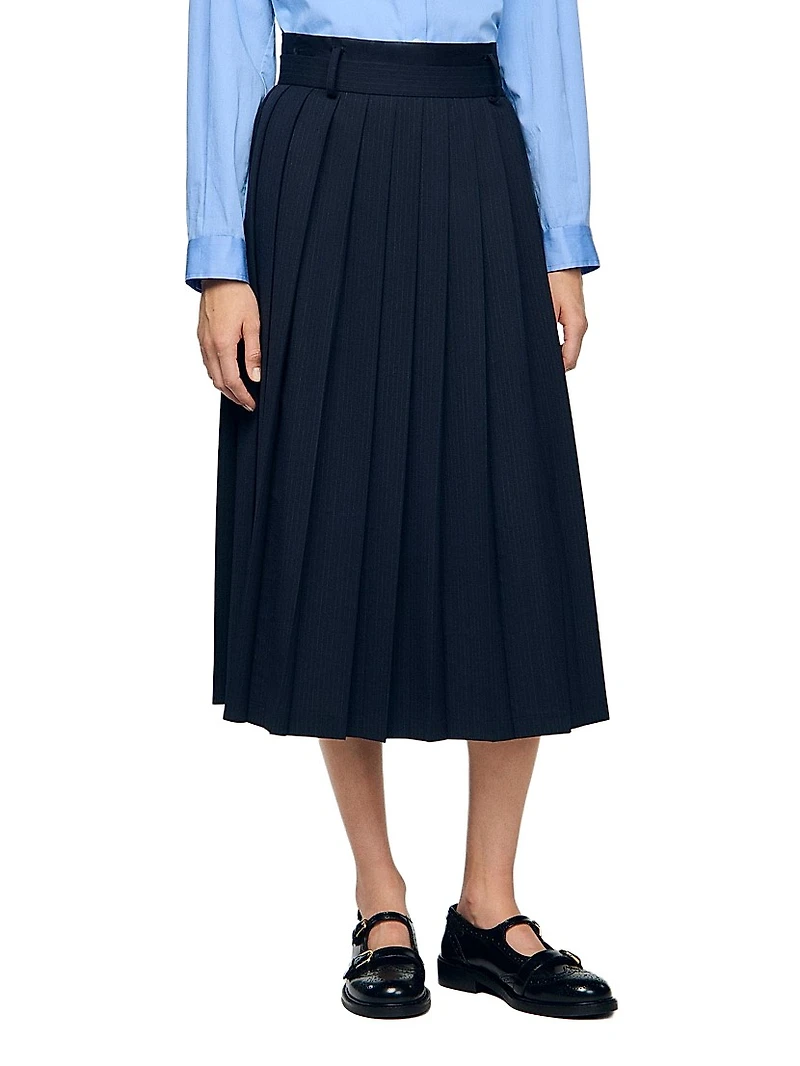 Midi Pleated Skirt