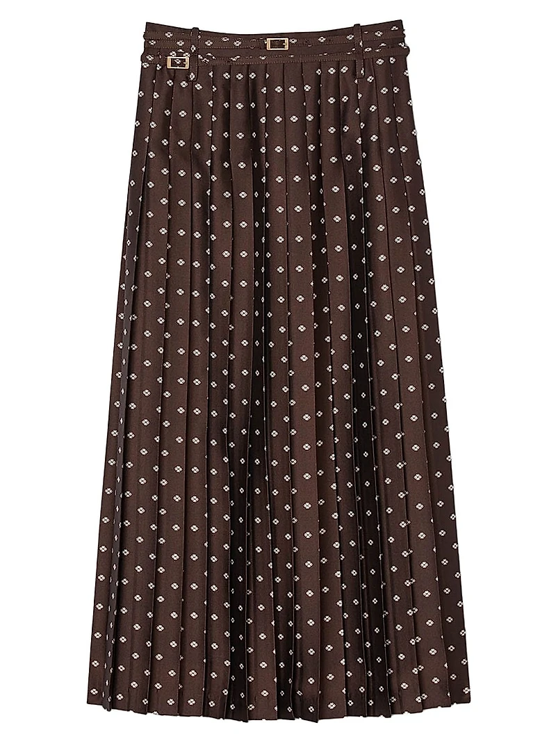 Scarf Print Maxi Skirt