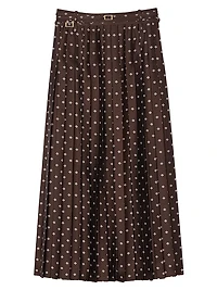Scarf Print Maxi Skirt