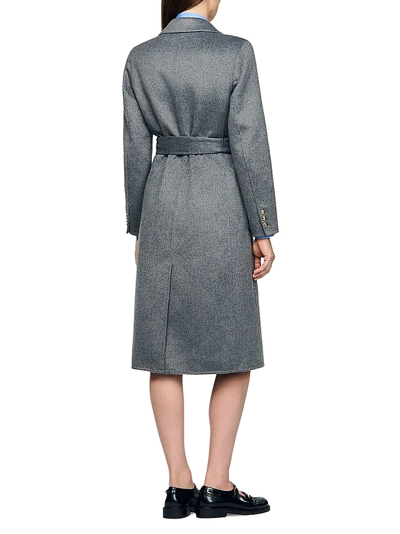 Double-Faced Check Coat