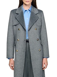 Double-Faced Check Coat