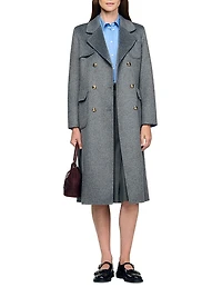 Double-Faced Check Coat