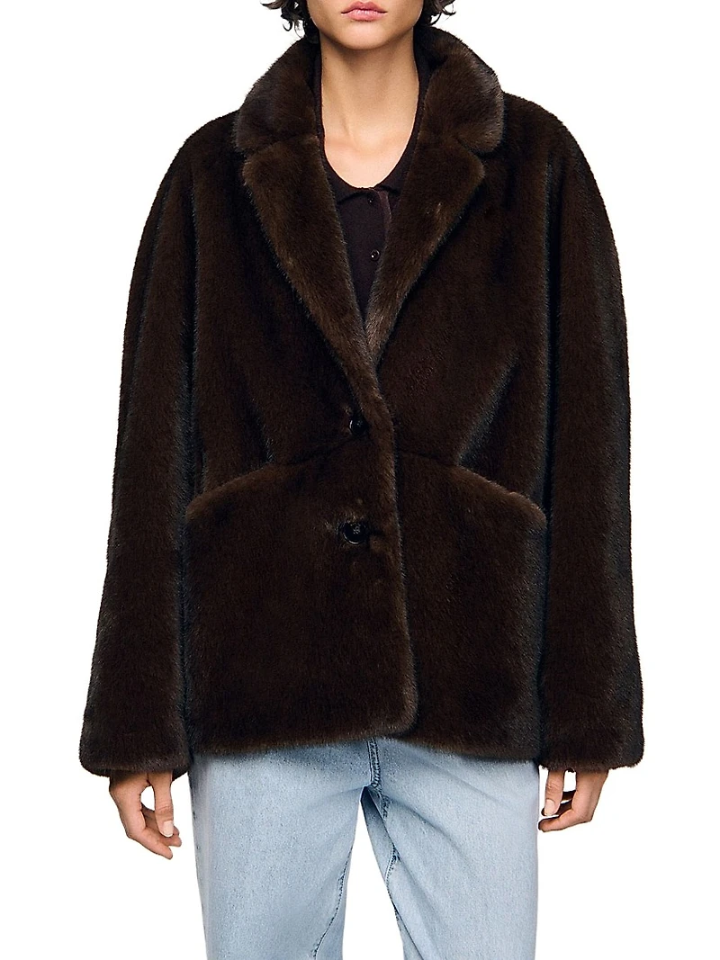 Faux Fur Coat Jacket