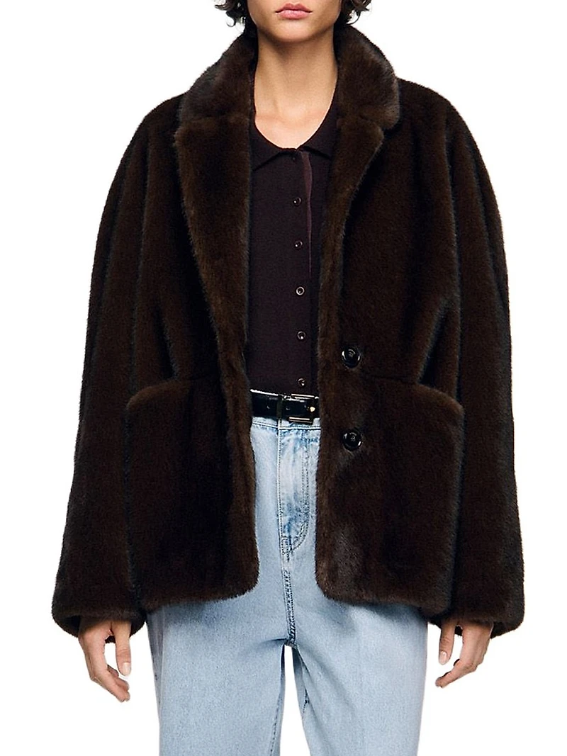 Faux Fur Coat Jacket