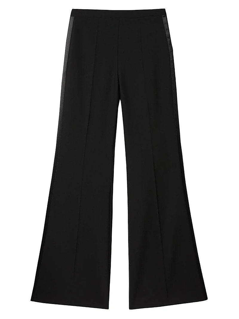 Satin Stripe Suit Trousers