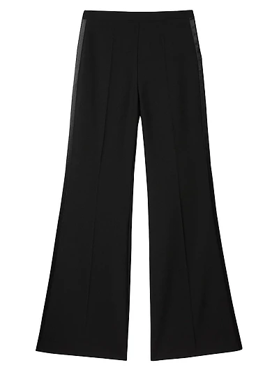 Satin Stripe Suit Trousers