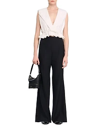 Satin Stripe Suit Trousers
