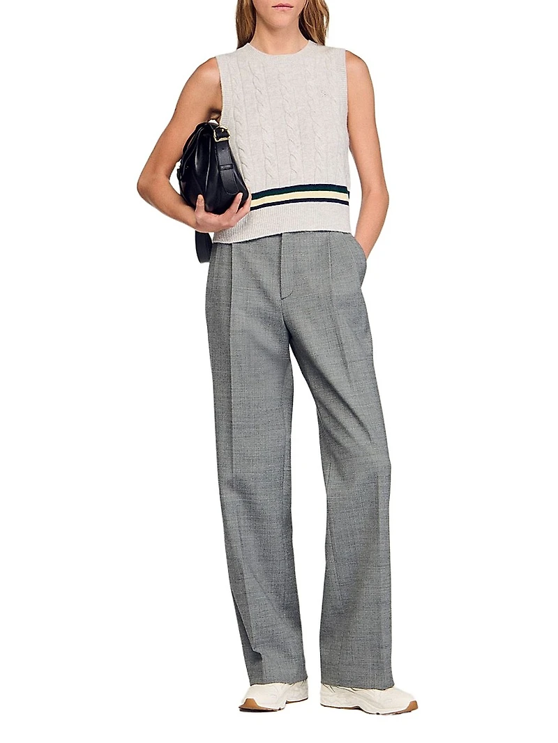 Straight-Leg Trousers