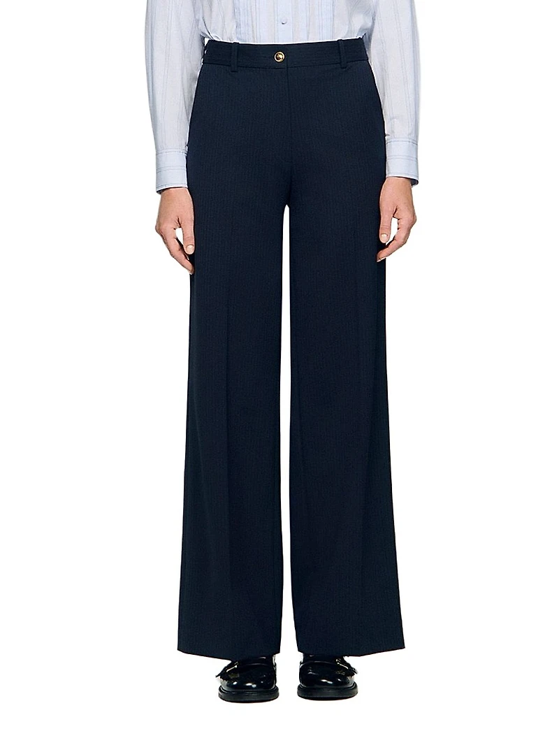 Chalk-Striped Trousers