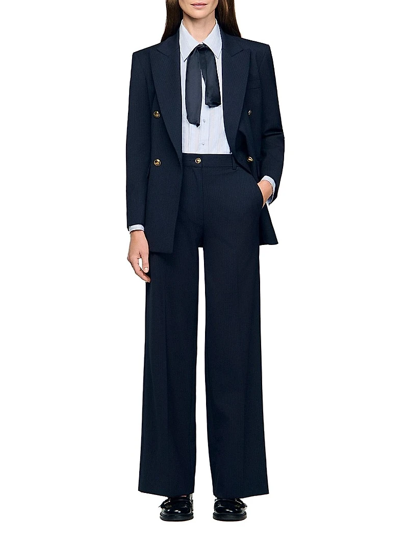 Chalk-Striped Trousers