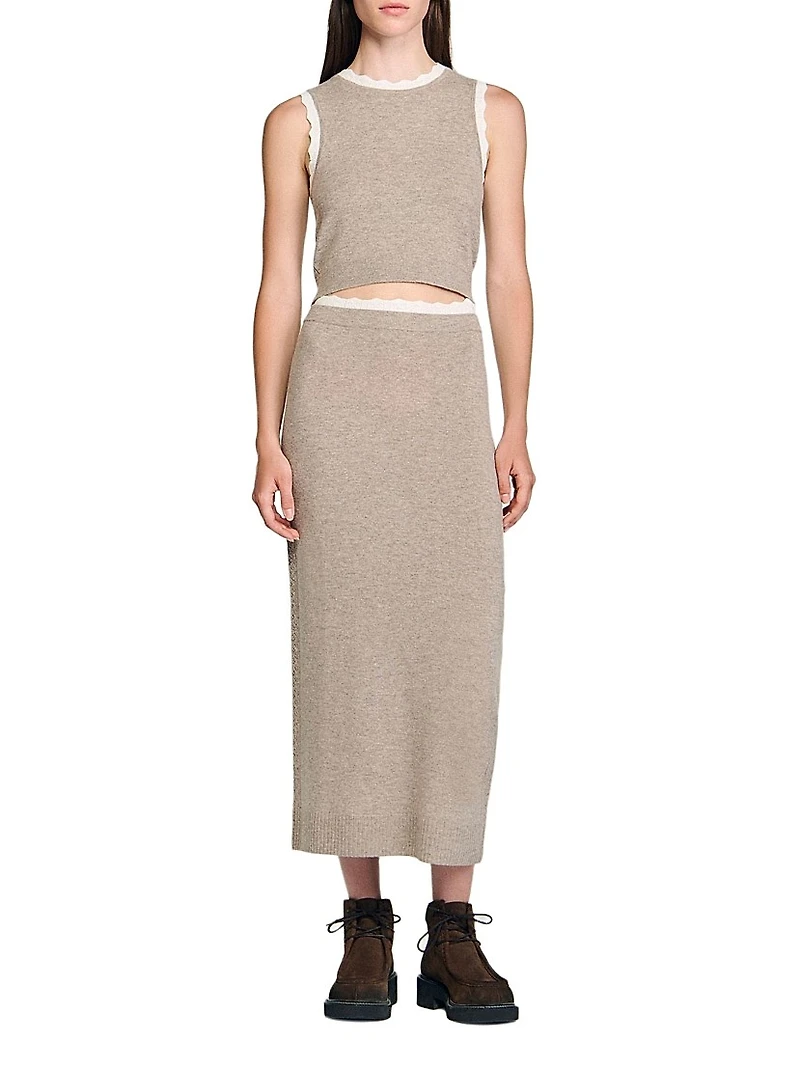 High Neck Knit Jumper