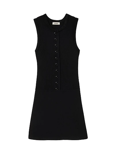 Mini Ribbed Knit Dress