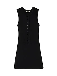 Mini Ribbed Knit Dress