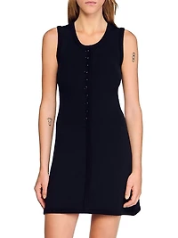 Mini Ribbed Knit Dress