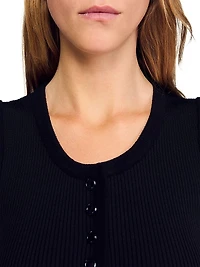 Mini Ribbed Knit Dress