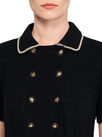 Mini Buttoned Tweed Dress