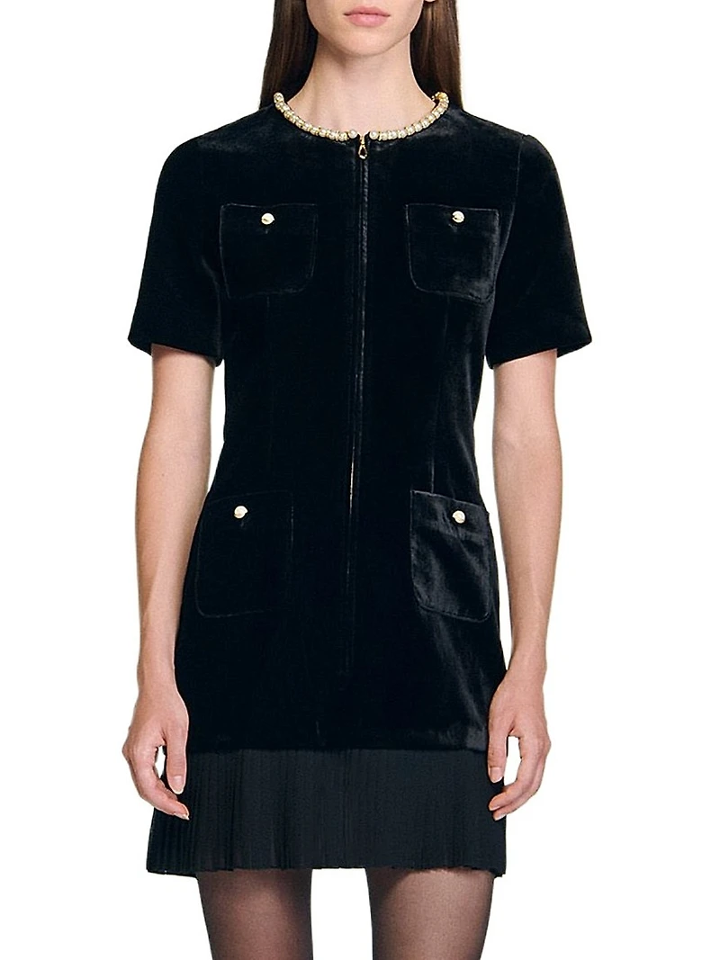 Mini Velvet Dress
