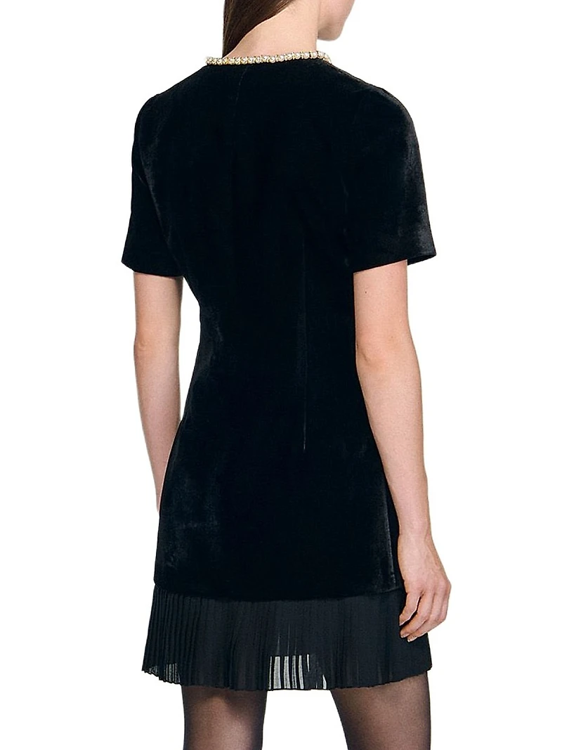 Mini Velvet Dress