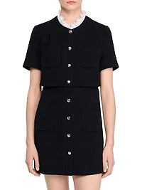 Mini Dress with Detachable Collar