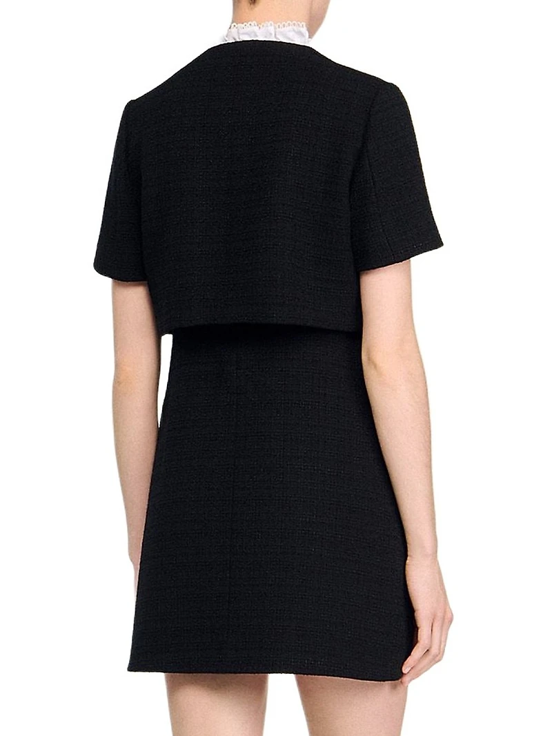 Mini Dress with Detachable Collar