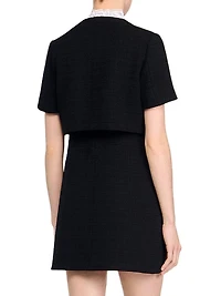 Mini Dress with Detachable Collar