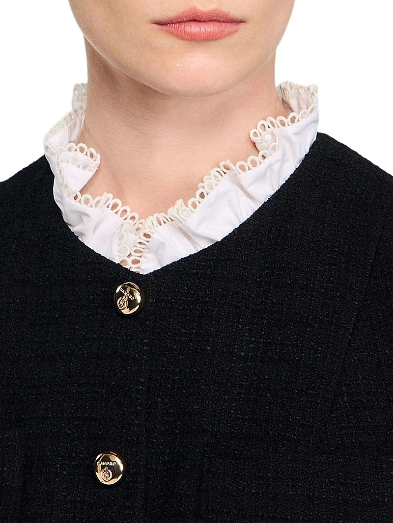 Mini Dress with Detachable Collar