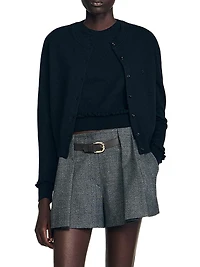 Pleated Shorts with Belt