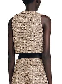 Tweed Vest Top