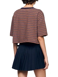 Striped Rhinestone T-Shirt
