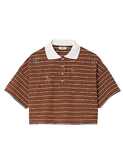 Striped Rhinestone T-Shirt