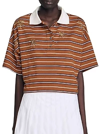 Striped Rhinestone T-Shirt