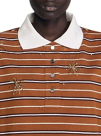 Striped Rhinestone T-Shirt