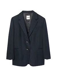 Striped Rhinestone Suit Jacket