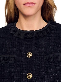 Ruffled Tweed Jacket