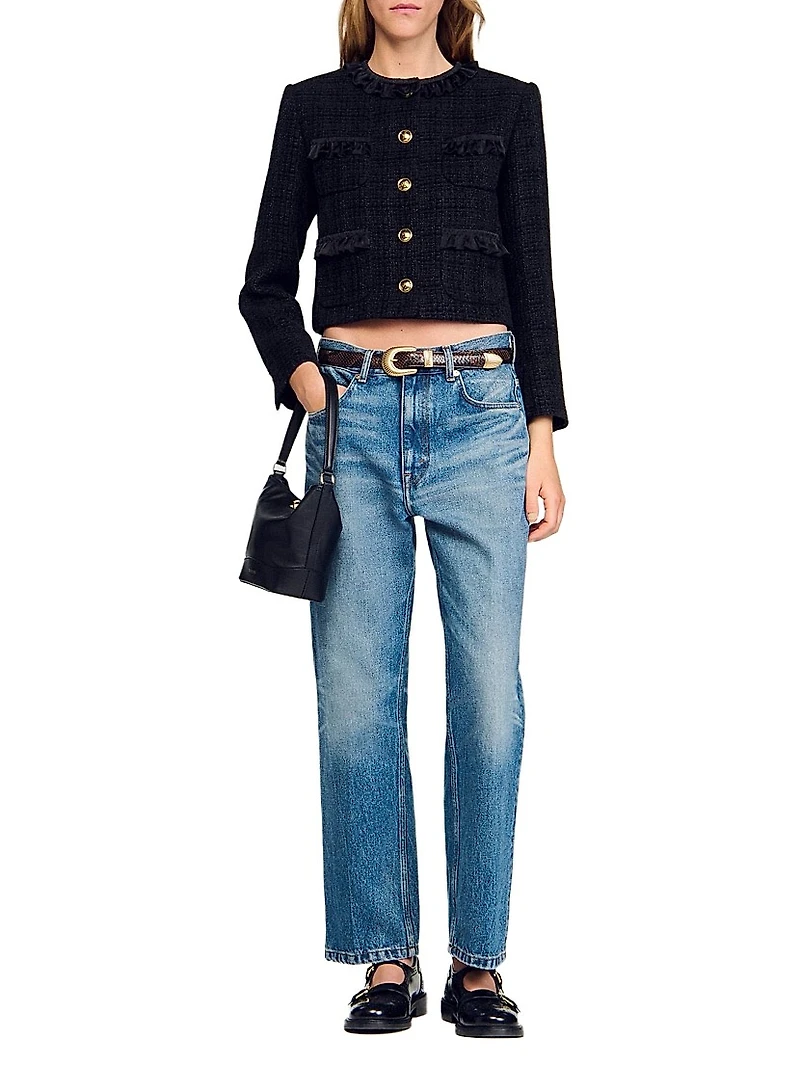 Ruffled Tweed Jacket