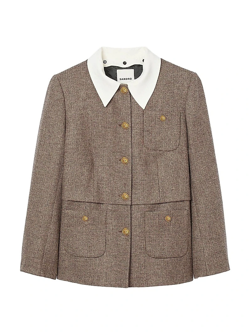 Houndstooth Suit Jacket