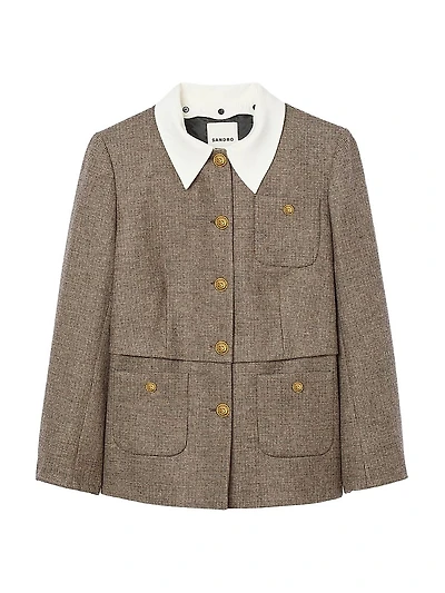 Houndstooth Suit Jacket