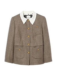 Houndstooth Suit Jacket