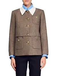 Houndstooth Suit Jacket