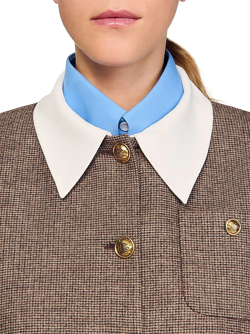 Houndstooth Suit Jacket