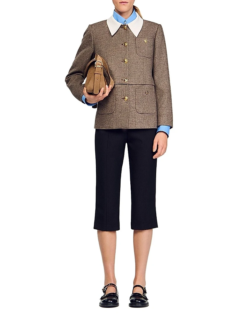 Houndstooth Suit Jacket