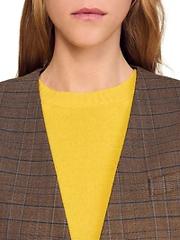 Oversized Checked Jacket