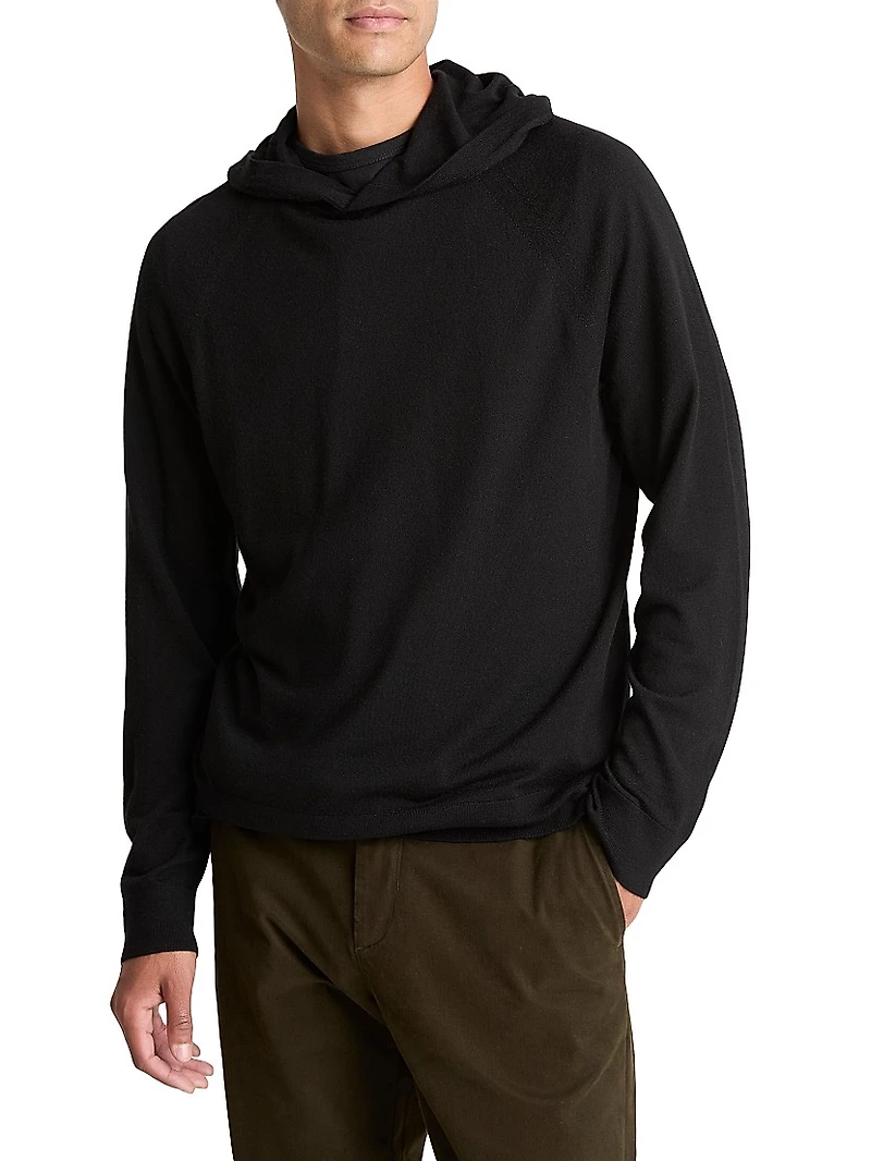 Wool-Cashmere Relaxed-Fit Hoodie