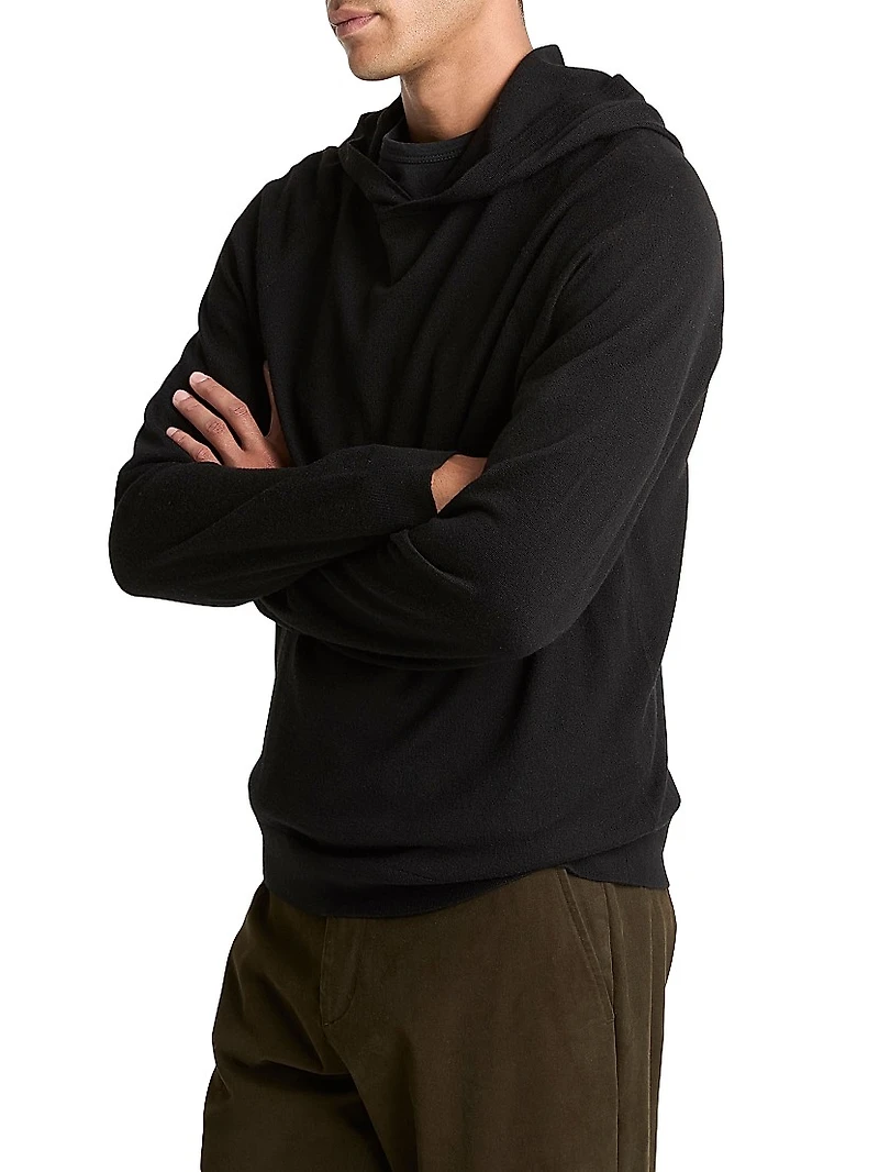Wool-Cashmere Relaxed-Fit Hoodie